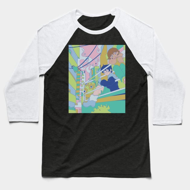Omori fanart Baseball T-Shirt by Sn00